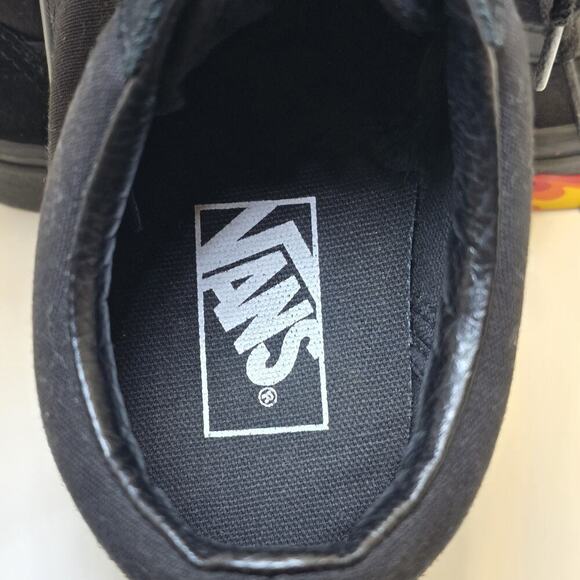 Vans Old Skool Flame Black Red Yellow Size 8.5 Men's Sneakers, New w/out Box - Picture 8 of 10